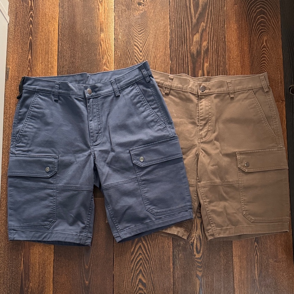 Duluth Blue and Brown Cargo Shorts